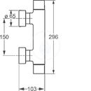 Termostatick sprchov nstnn baterie, chrom