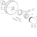 Termostatick sprchov baterie pod omtku, chrom