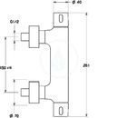 Sprchov set s termostatem, ECO, chrom