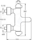 Termostatick vanov baterie nstnn, chrom