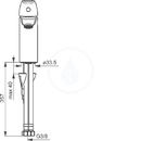 Pkov umyvadlov baterie XL, chrom