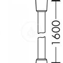 Sprchov hadice Isiflex 1,60 m, satinox