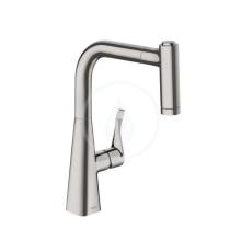 Hansgrohe Metris Pkov dezov baterie 220 s vytaitelnou sprkou, vzhled nerezu 14834800