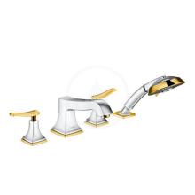 Hansgrohe Metropol Classic tyotvorov baterie na okraj vany s pkovou rukojet, chrom/vzhled zlata 31441090