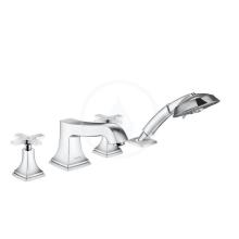 Hansgrohe Metropol Classic tyotvorov baterie na okraj vany s rukojet ve tvaru ke, chrom 31449000