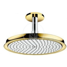 Hansgrohe Raindance Classic Horn sprcha 240 Air 1jet s pvodem od stropu 100 mm, chrom/vzhled zlata 27405090