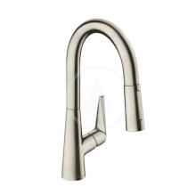 Hansgrohe Talis S Pkov dezov baterie 160 s vytaitelnou sprkou, vzhled nerezu 72815800