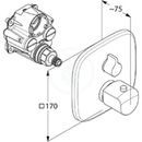 Termostatick vanov baterie pod omtku, chrom