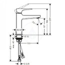 Pkov umyvadlov baterie 110 CoolStart s odtokovou soupravou Push-Open, chrom