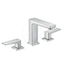 Hansgrohe Metropol Pkov totvorov baterie 110 s odtokovou soupravou Push-Open, chrom 32514000