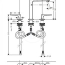 Pkov totvorov baterie 160 s odtokovou soupravou Push-Open, chrom