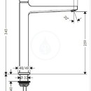 Umyvadlov baterie Select 260  s odtokovou soupravou Push-Open, chrom