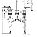 Pkov totvorov baterie 160 s odtokovou soupravou Push-Open, chrom