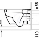 Zvsn klozet, 370 mm x 540 mm, bl - klozet