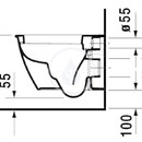 Zvsn klozet Compact, 360 mm x 485 mm, bl - klozet, s WonderGliss