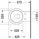 Zvsn klozet, 410 mm x 575 mm, bl - klozet