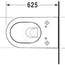 Závěsný klozet Darling New, 370 mm x 620 mm, bílý - klozet