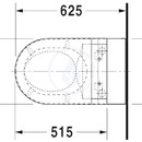 Zvsn klozet Darling New, 370 mm x 620 mm, bl - klozet, s WonderGliss