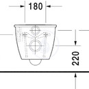 Závěsný klozet Darling New, 370 mm x 620 mm, bílý - klozet