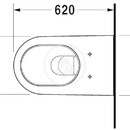 Zvsn klozet, 375 mm x 620 mm, bl - klozet