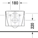 Závěsný klozet, 375 mm x 620 mm, bílý - klozet