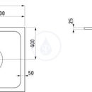 Sprchov vanika, 1200 x 800 mm, ocel/smalt 3,5 mm - s protihlukovmi podlokami, bl