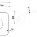 Sprchov vanika, 1000 x 800 mm, ocel/smalt 3,5 mm - s protihlukovmi podlokami, bl