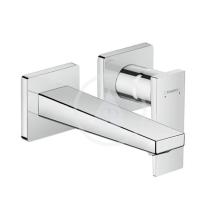 Hansgrohe Metropol Pkov umyvadlov dvouotvorov baterie s vtokem 165 mm, chrom 32525000