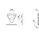 Zvsn WC, 530x360 mm, rimless, bl