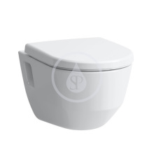 Závěsné WC, 530x360 mm, rimless, s LCC, bílá