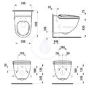 Elektronick bidet s keramikou, s LCC, bl