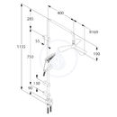 Dual Shower System, sprchov souprava, chrom