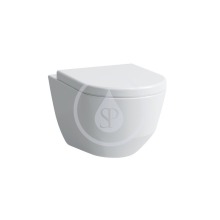 Závěsné WC Compact, 490x360 mm, rimless, s LCC, bílá