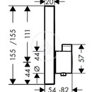 Termostat pod omtku pro 1 spotebi, chrom