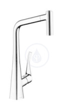 Hansgrohe Metris New Pkov kuchysk baterie 320 s vytahovac sprkou, chrom 14820000