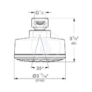 Hlavov sprcha Cosmopolitan 100 s jednm proudem, chrom