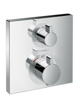 Hansgrohe Ecostat Square Termostatick baterie pod omtku s uzavracm ventilem, chrom 15714000