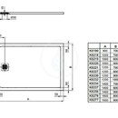 Sprchov vanika 900 x 700 mm, ern