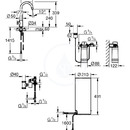 Dřezový ventil Mono s ohřevem vody a filtrací, zásobník L, chrom