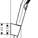 Sada run sprchy S 120/drku Porter, 1250 mm, chrom