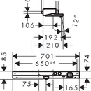 700 nstnn vanov termostat, chrom