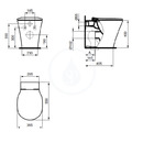 Stojc WC s AquaBlade technologi, bl