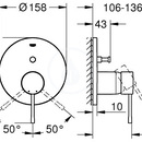 Baterie pod omtku pro 2 spotebie, chrom