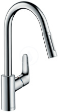 Hansgrohe M41 Dezov baterie M4116-H240 s vsuvnou sprkou, sBOX, chrom 73880000