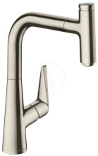 Hansgrohe M51 Dezov baterie M5115-H220 s vsuvnou sprkou, sBOX, vzhled nerezu 73852800