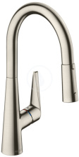 Hansgrohe M51 Dezov baterie M5116-H200 s vsuvnou sprkou, sBOX, vzhled nerezu 73851800