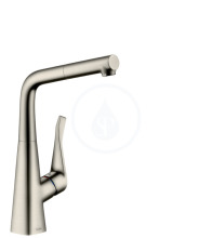 Hansgrohe M71 Dezov baterie M7114-H320 s vsuvnou sprkou, sBOX, vzhled nerezu 73812800