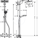 Sprchov souprava E 240 Showerpipe EcoSmart, chrom