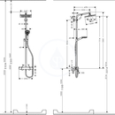 Sprchov souprava E 240 Showerpipe EcoSmart, chrom