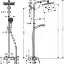 Sprchov souprava E 240 Showerpipe pkov baterie, chrom